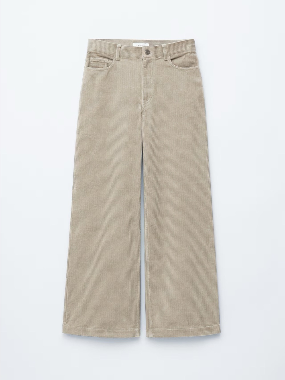 NWT &Other Stories Wide Leg Corduroy Pants in Light Beige